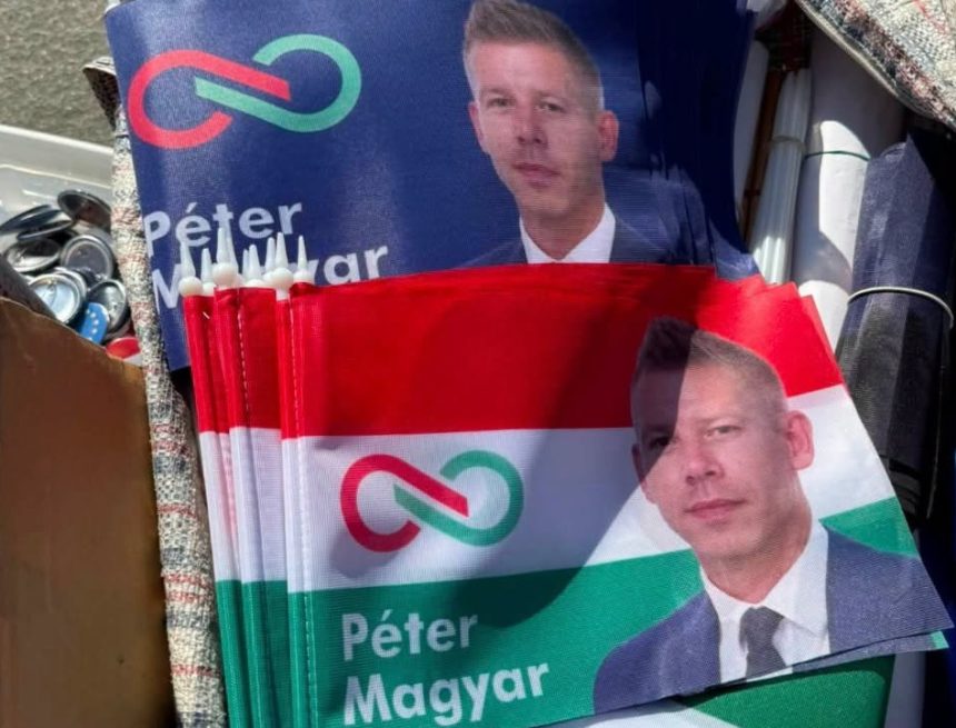 magyar peter a zaszlon Magyar Péter arcképe a nemzeti zászlón: megint lesz mit kivágni